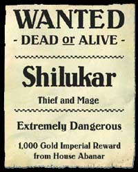 In the Shadow of the Spire - Shilukar Wanted Poster