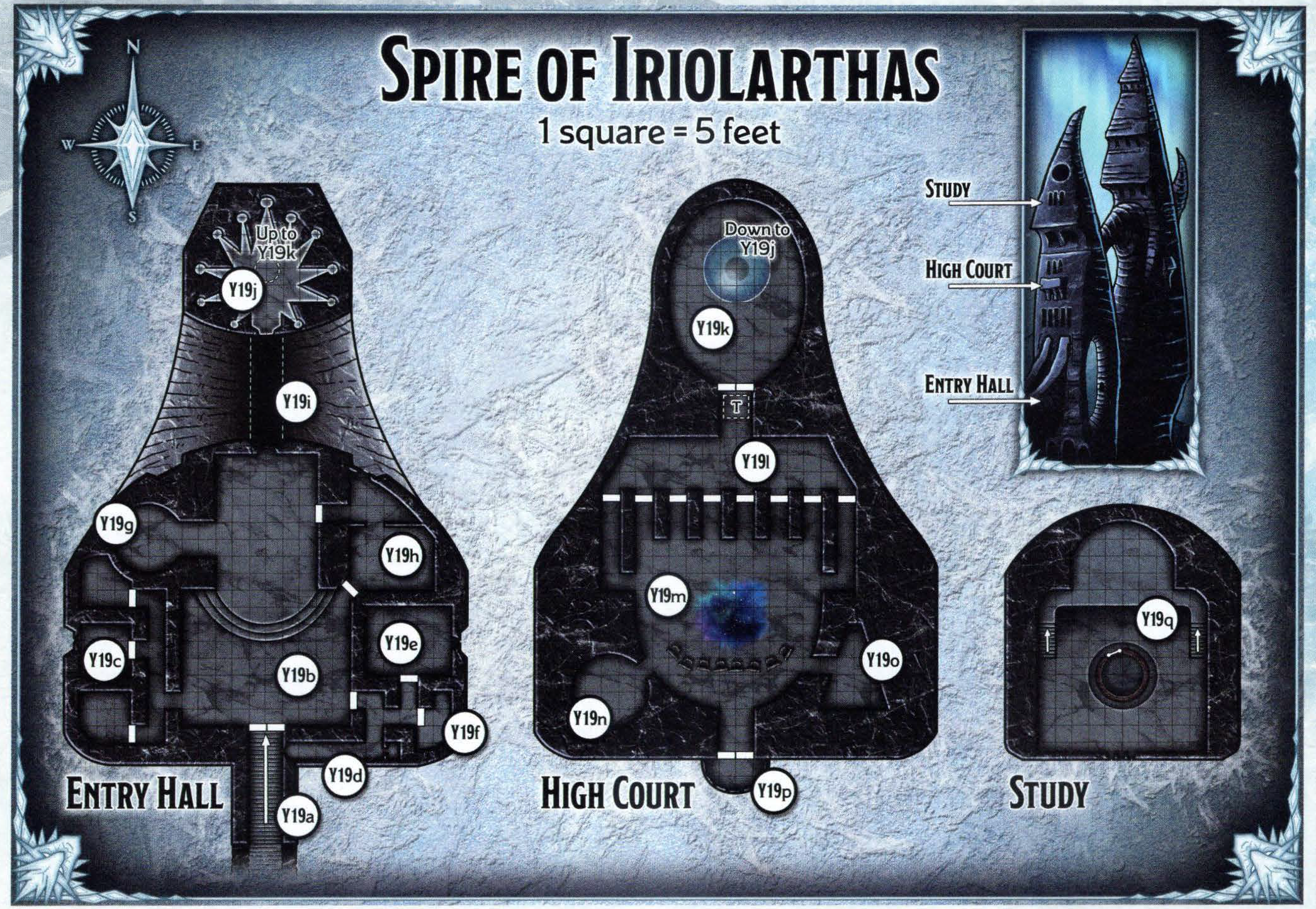 Spire of Iriolarthas - Map and Inset