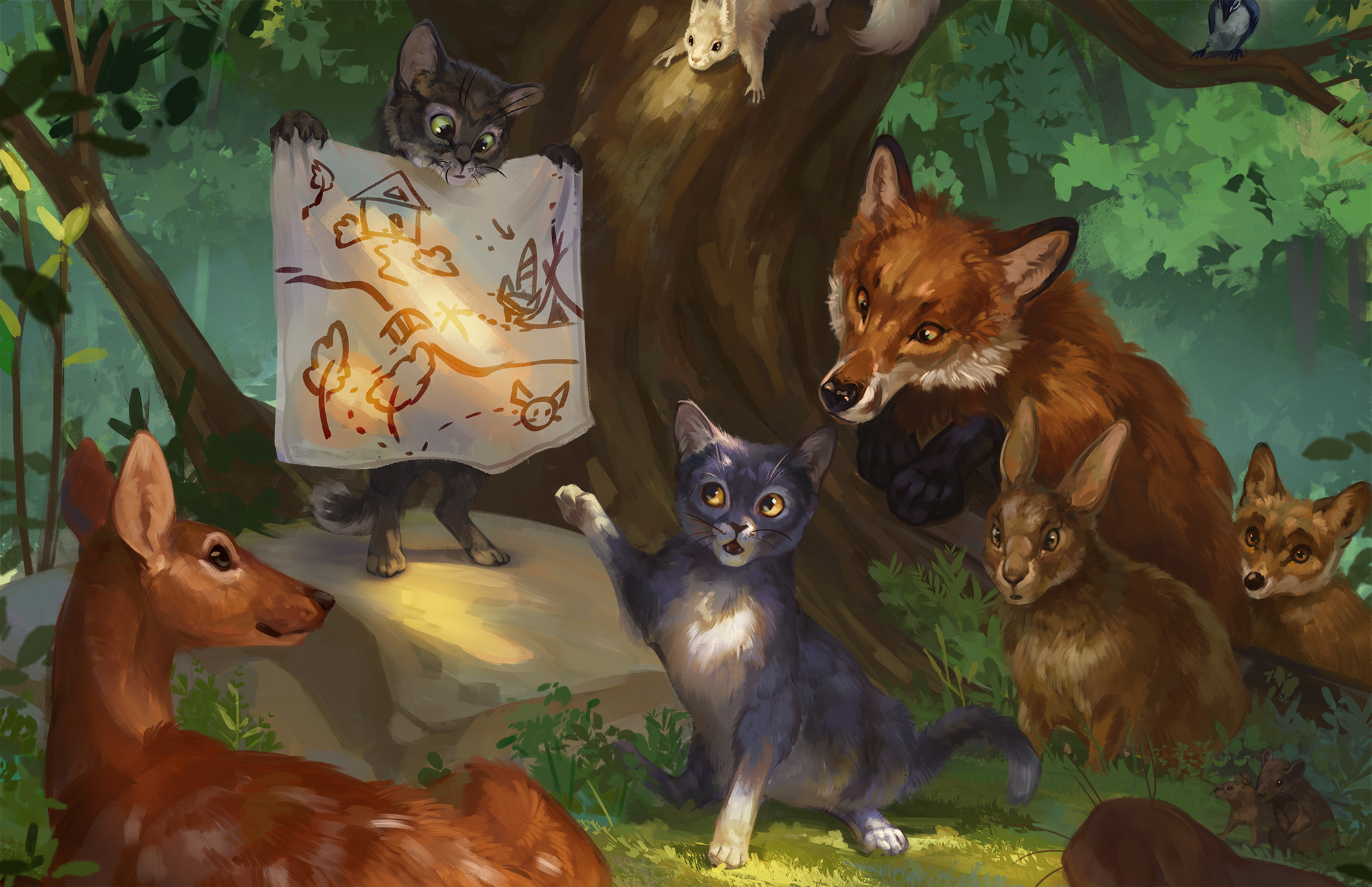 Magical Kitties - The Conclave of Animals (Ekaterina Kazartseva)