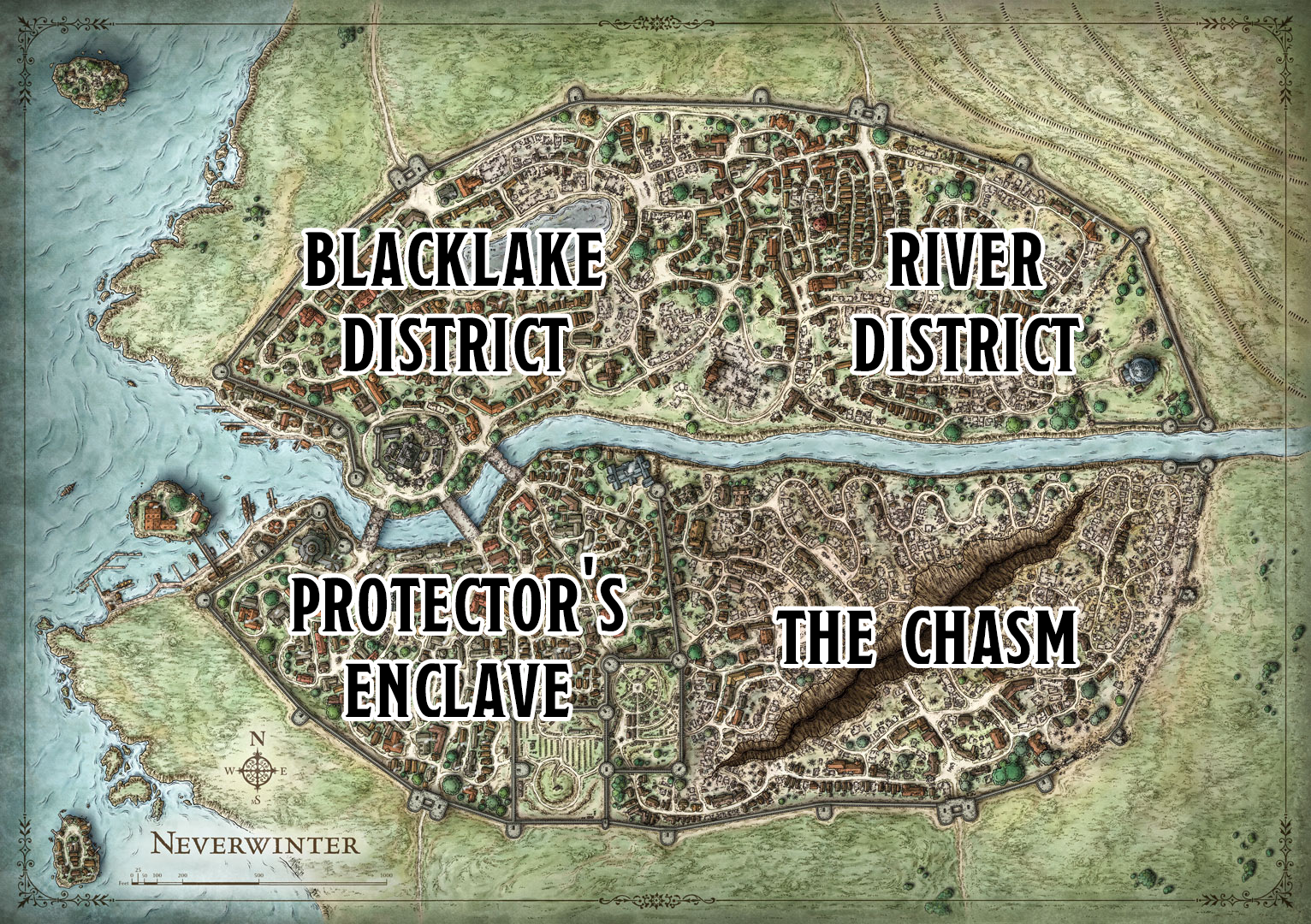 Neverwinter Districts