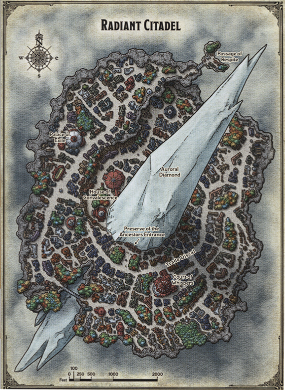 Radiant Citadel Map - Mike Schley (Wizards of the Coast)