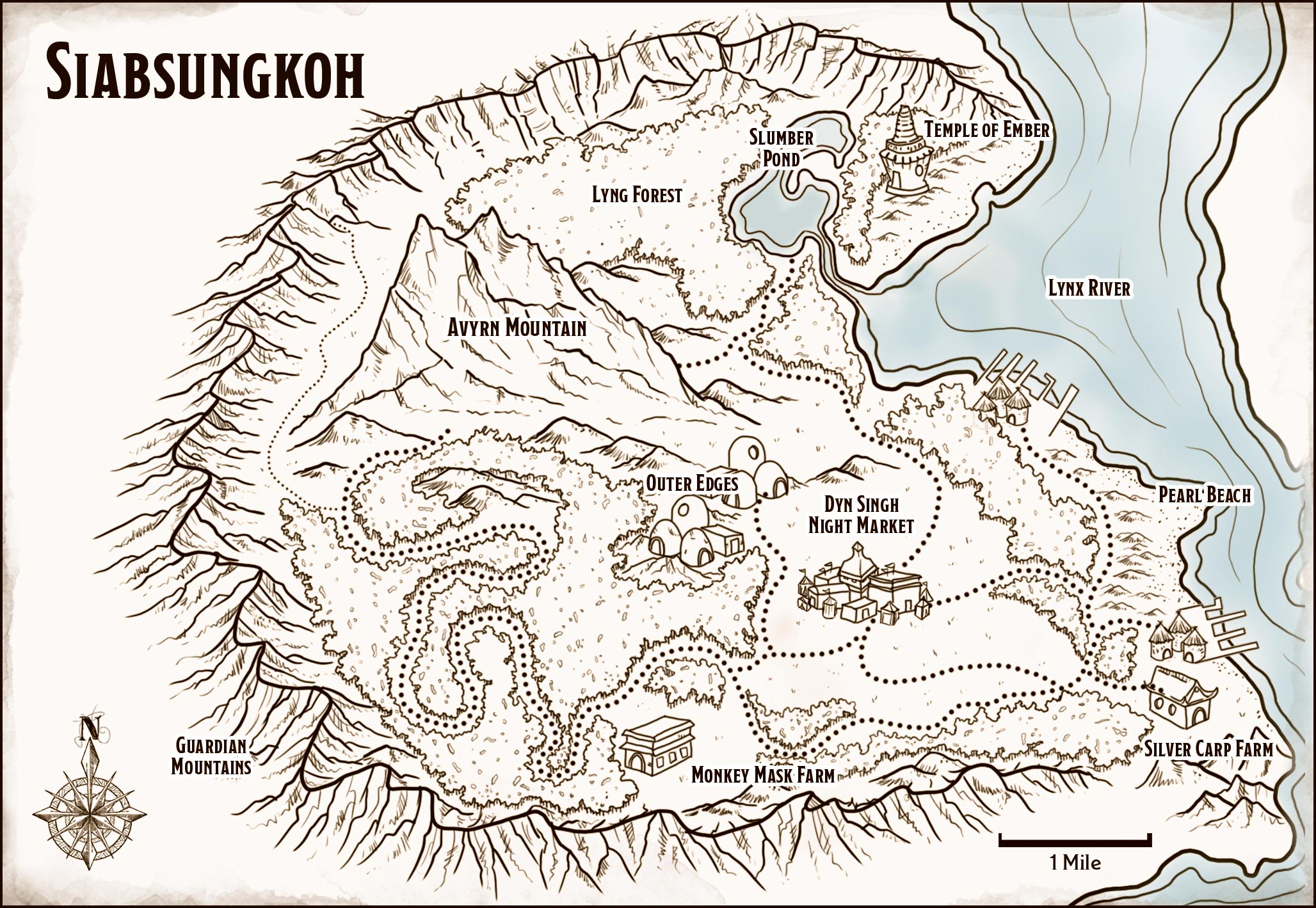 Map: Siabsungkoh - Journeys Through the Radiant Citadel (Wizards of the Coast)