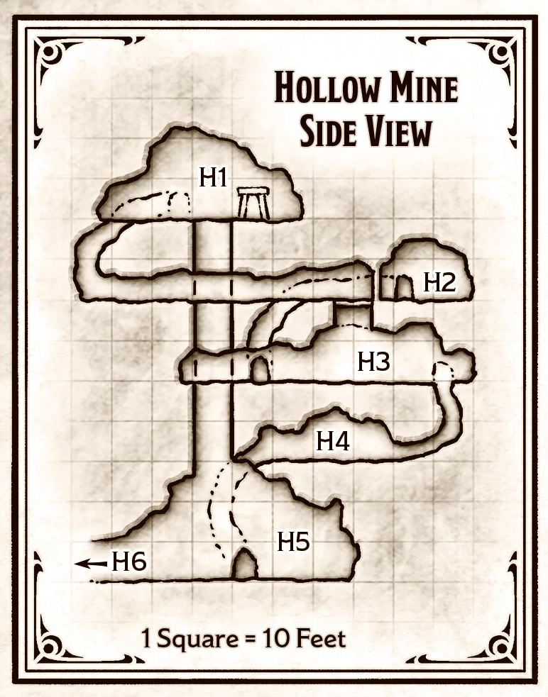 Hollow Mine (Side View) - Journeys Through the Radiant Citadel (Wizards of the Coast)