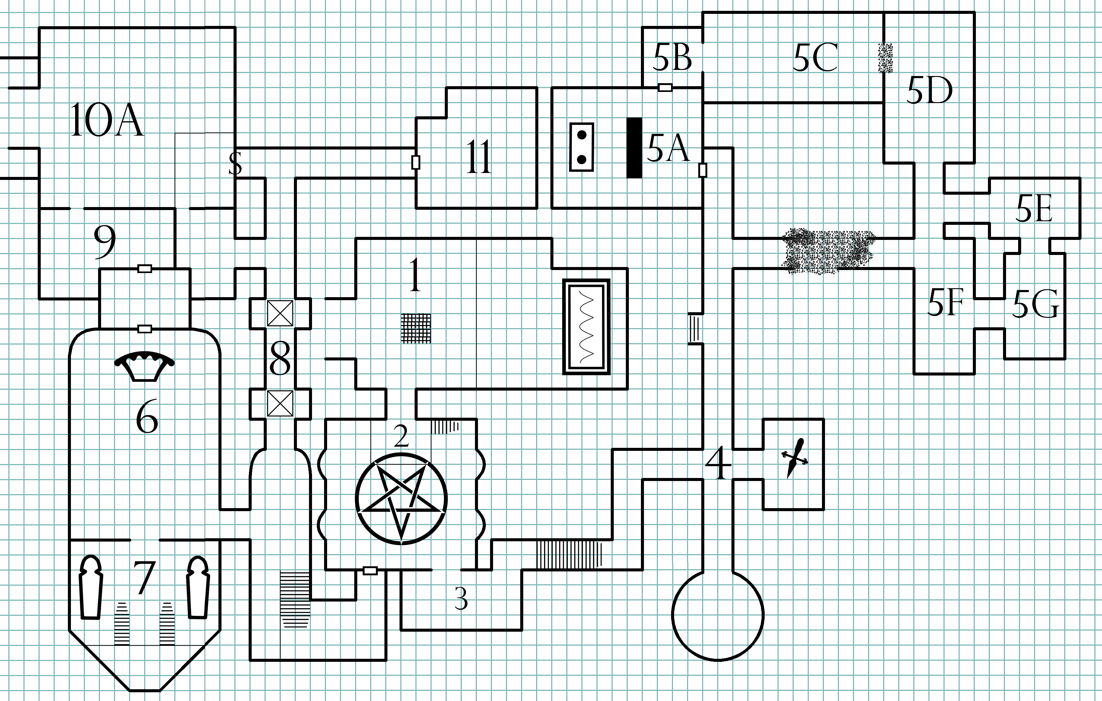 Sample Dungeon Map - The Alexandrian