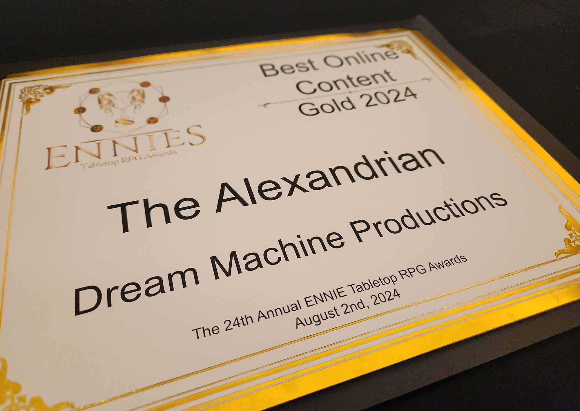 The Alexandrian - Best Online Content - Gold ENNIE 2024