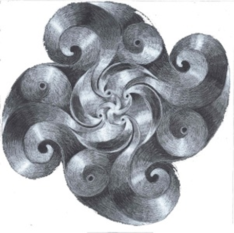 Strange and fractal spirals within spirals.