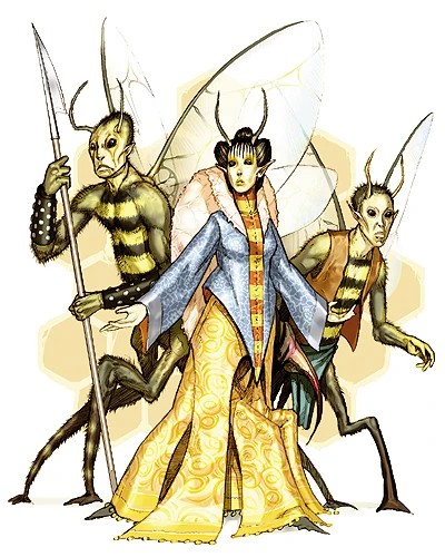 Abeil (bee people) - Monster Manual II (D&D 3rd Edition)