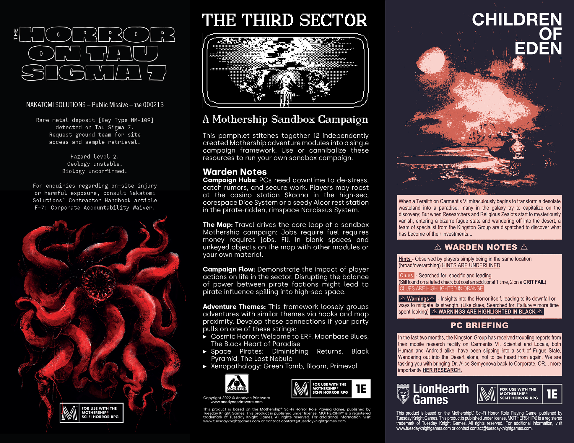 The Horror on Tau Sigma 7 / The Third Sector / Children of Eden