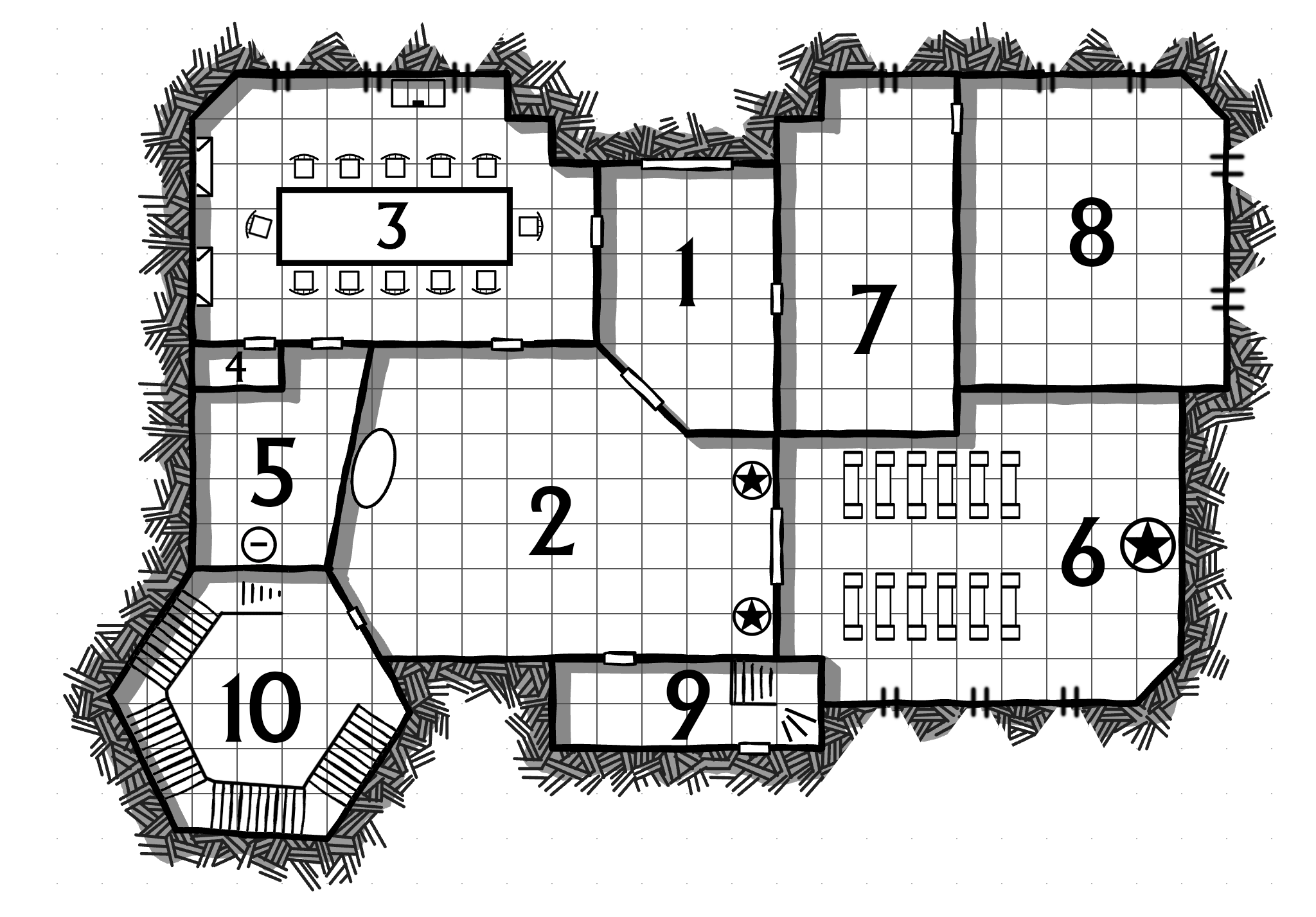 Red Company of Magi - 1st Floor Map