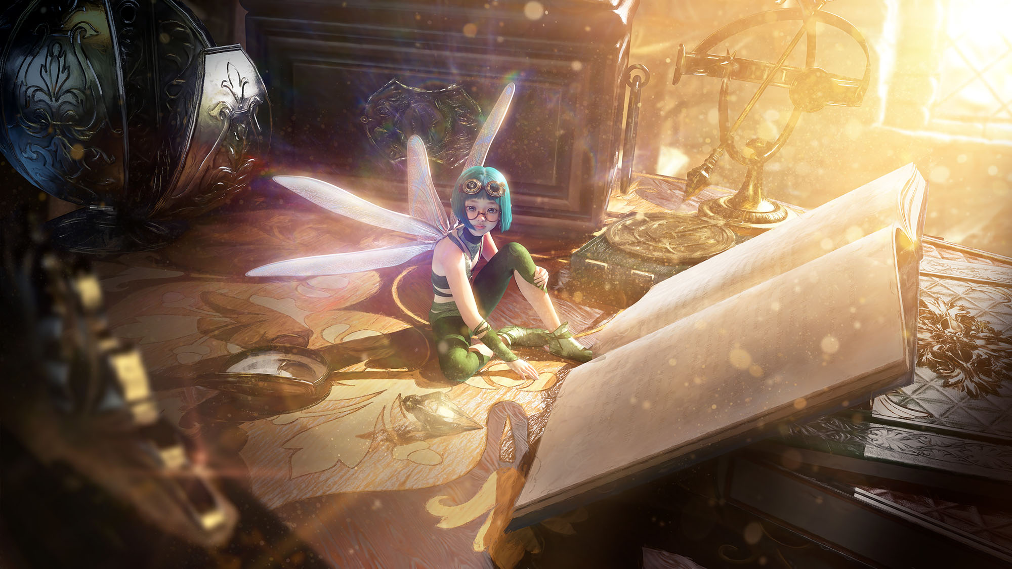 Fairy Reading a Book - warmtail