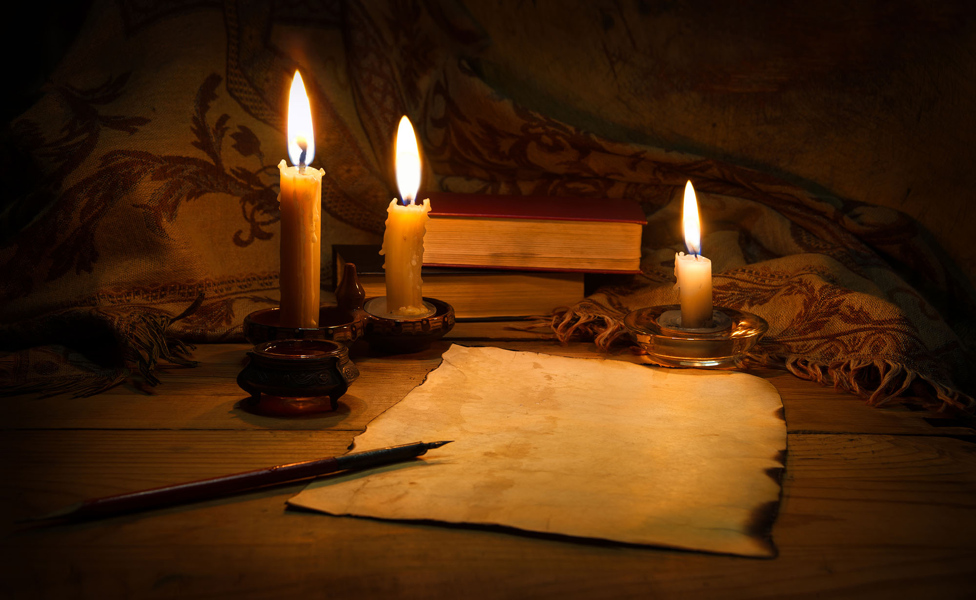 Vintage Paper on Writing Desk - Marina