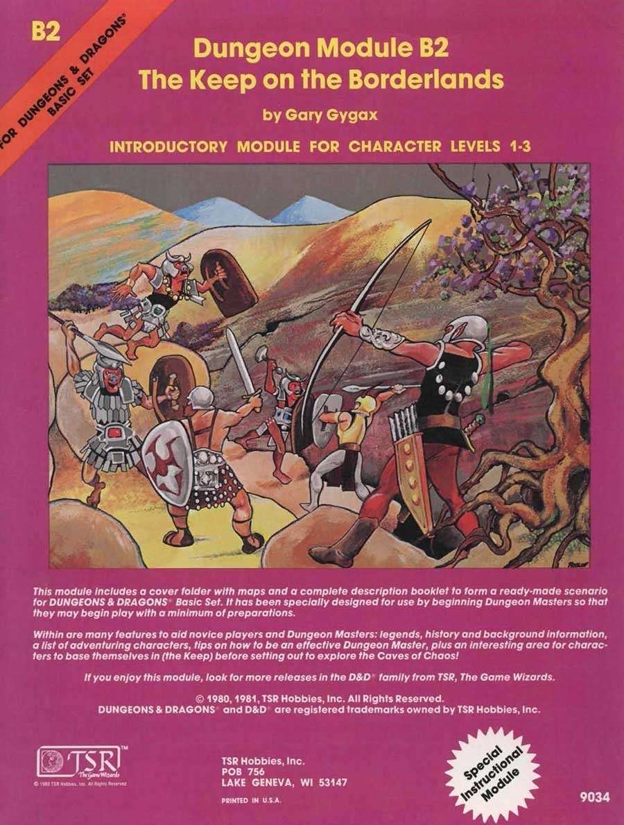 Keep on the Borderlands - Gary Gygax (TSR)