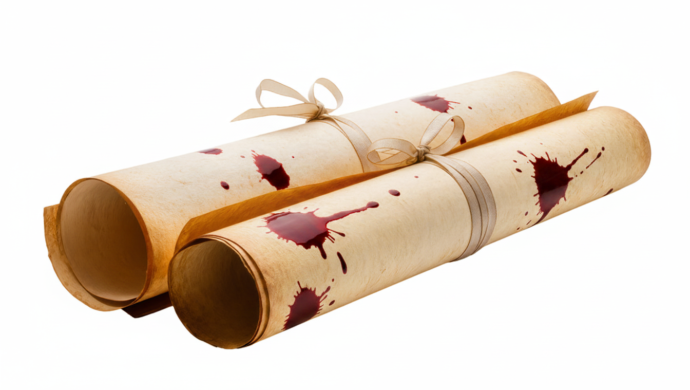 Bloodstained scrolls