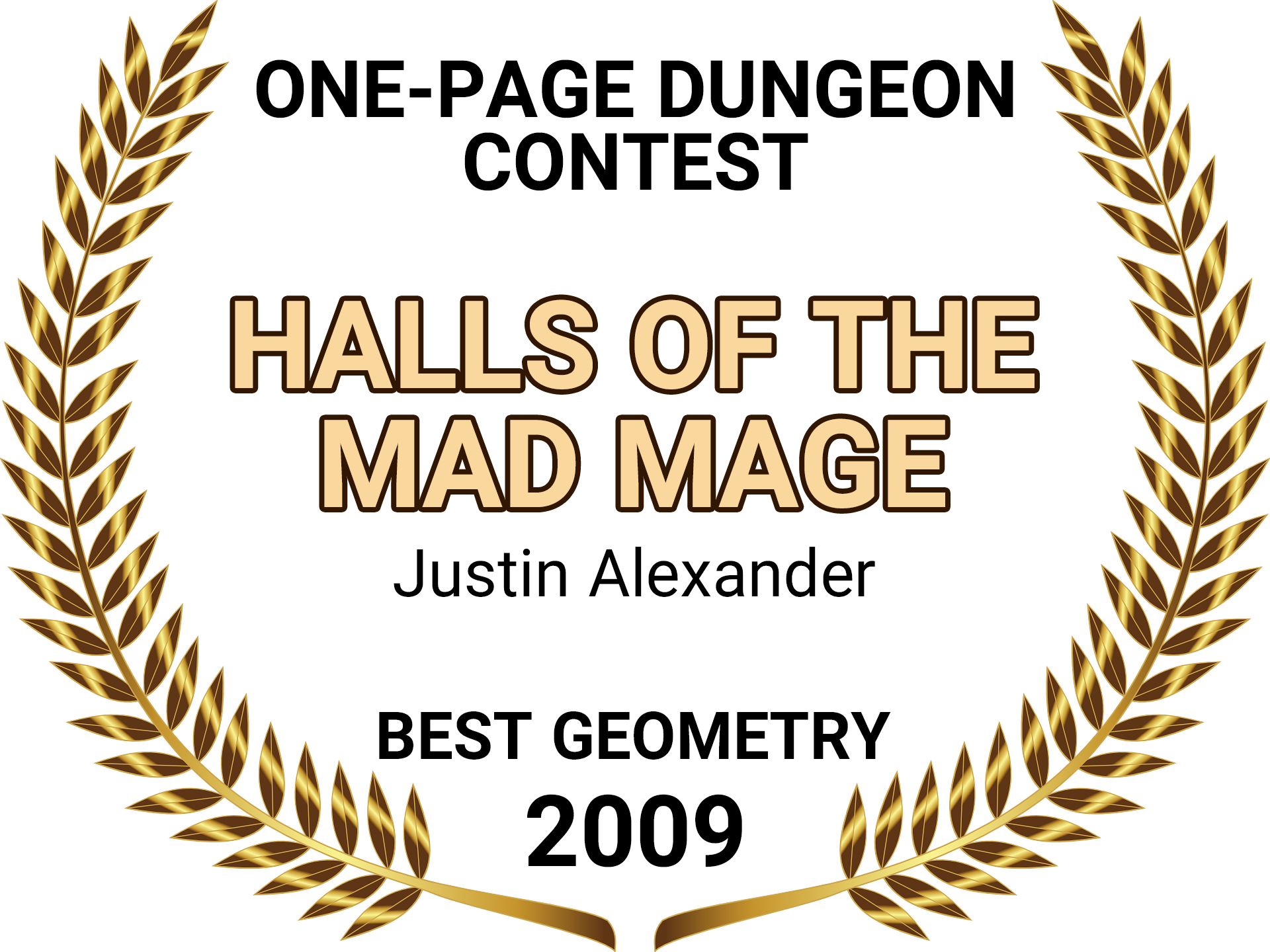 One-Page Dungeon Contest - Halls of the Mad Mage (Justin Alexander) - Best Geometry 2009