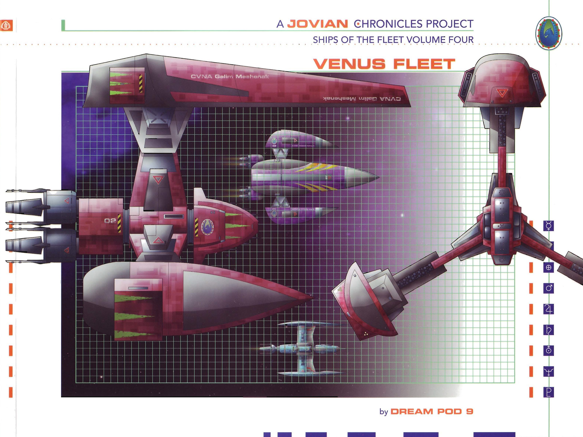 Jovian Chronicles: Ships of the Fleet, Vol. 4 - Venus Fleet (Dream Pod 9)