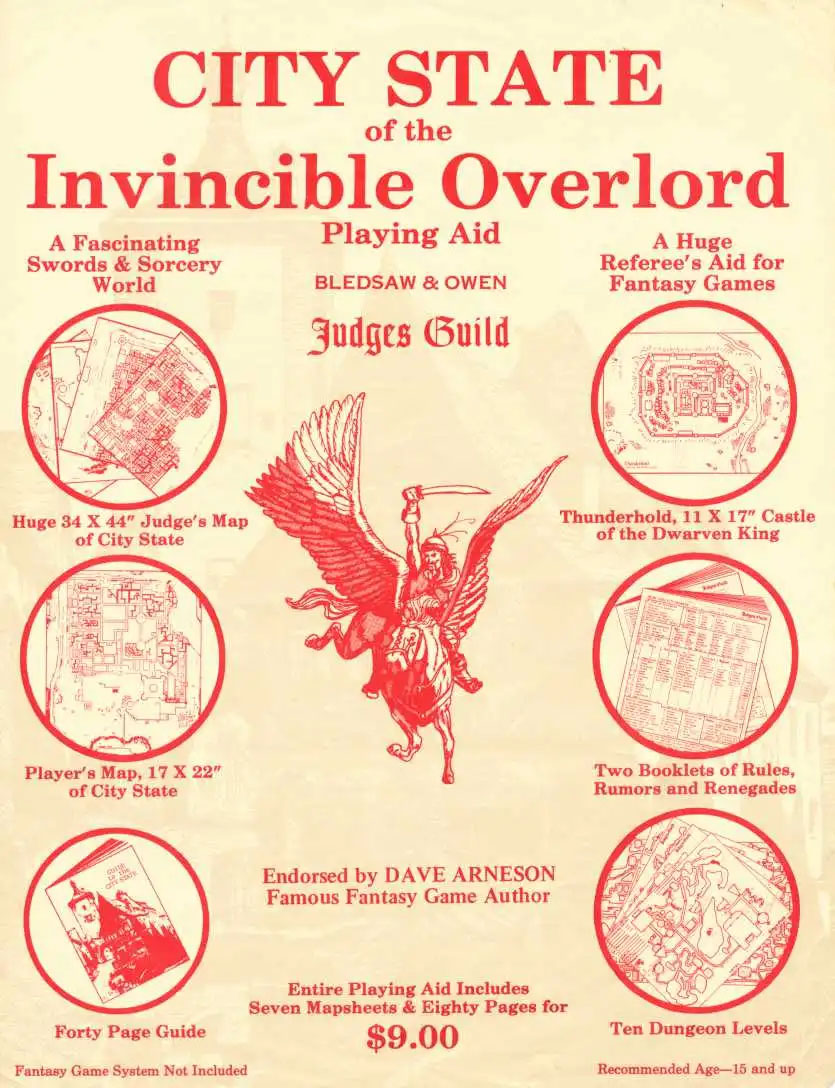 City-State of the Invincible Overlord - Bob Bledsaw (Judges Guild)