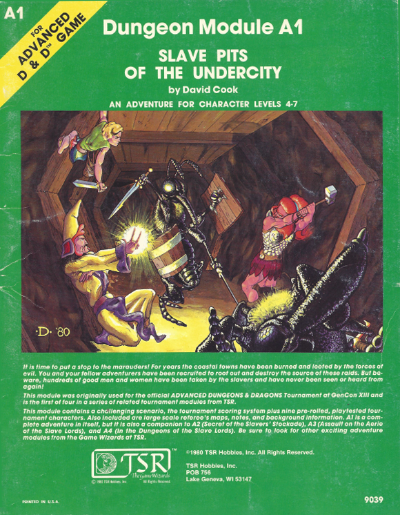 A1 Slave Pits of the Undercity - TSR, Inc.