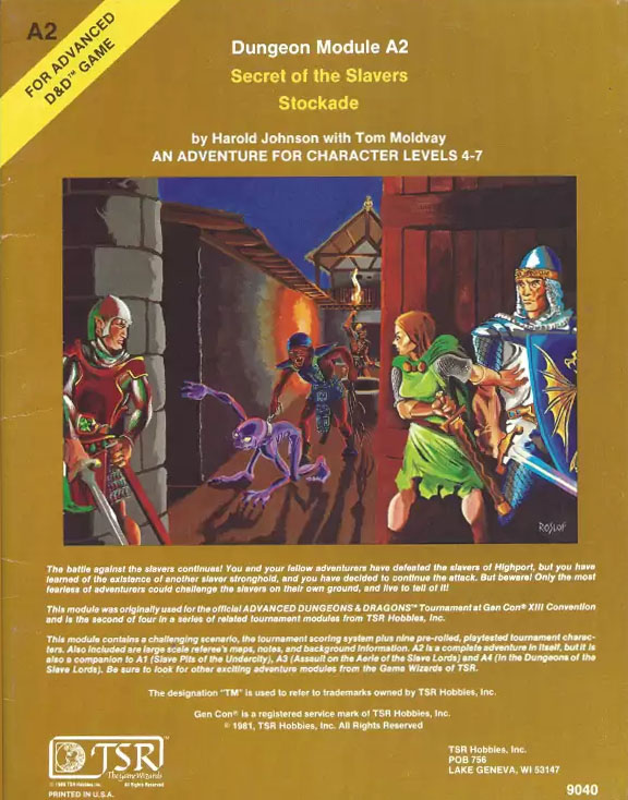 A2 Secret of the Slavers Stockade - TSR, Inc.
