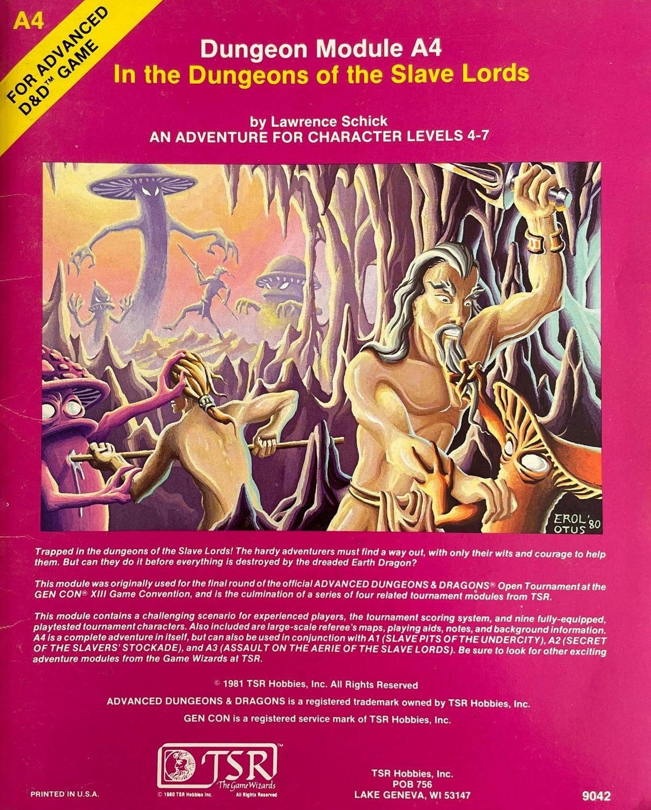 A4 In the Dungeons of the Slave Lords - TSR, Inc.